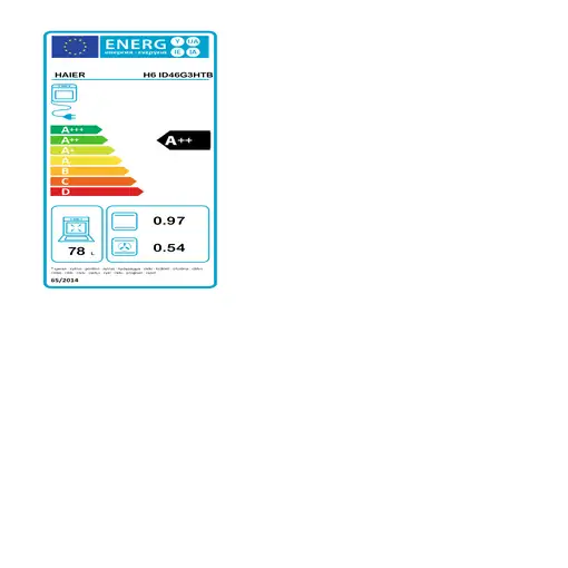 Horno 78 L Wi-Fi Negro 33703809 HAIER