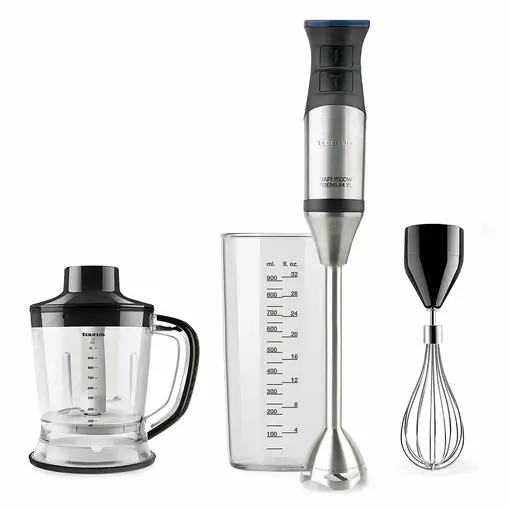 Taurus Bapi 1500 Premium XL Plus Batidora de inmersión 1500 W Negro, Acero inoxida
