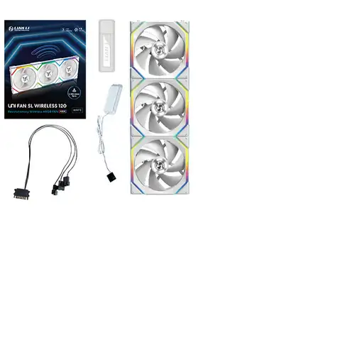 Lian Li UNI FAN SL Wireless 120 Carcasa del ordenador Ventilador 12 cm Blanco 3 pi Lian Li UNI FAN SL Wireless 120 Carcasa del ordenador Ventilador 12 cm Blanco 3 pi