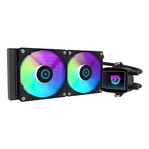 Hiditec LQ240 Procesador Sistema de refrigeración líquida todo en uno 12 cm Negro