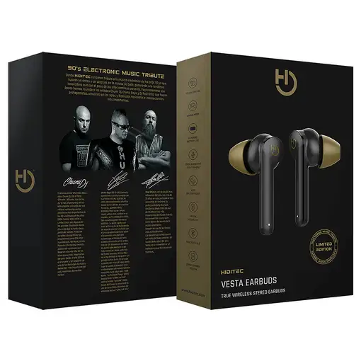 Hiditec VESTA LIMITED EDITION Auriculares Inalámbrico Dentro de oído Bluetooth Neg