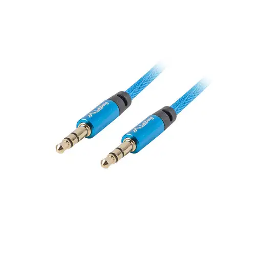 Lanberg CA-MJMJ-10CU-0010-BL cable de audio 1 m 3,5mm Azul