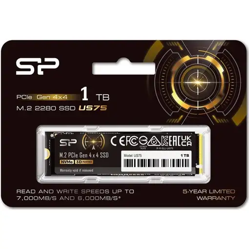 Silicon Power US75 1 TB M.2 PCI Express 4.0 NVMe