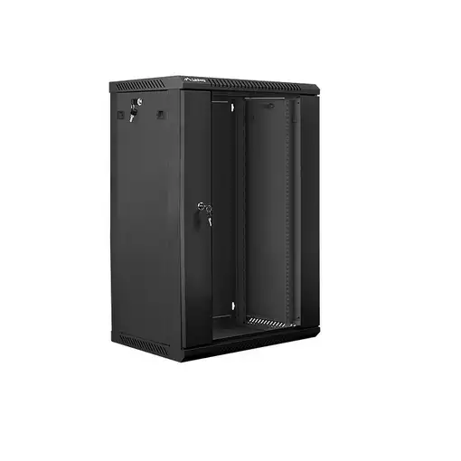 Lanberg WF01-6418-10B armario rack 18U Bastidor de pared Negro