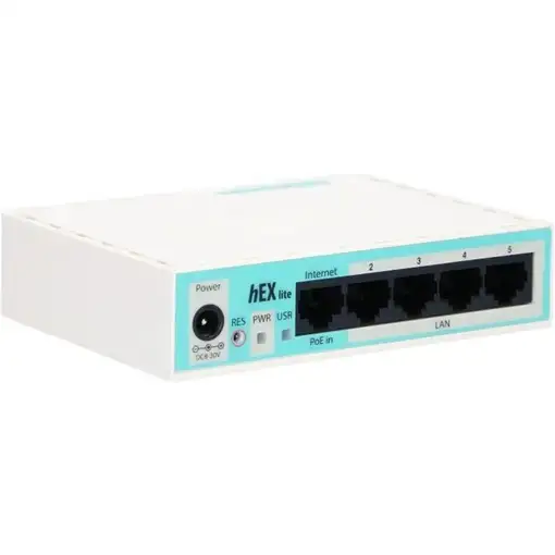 Mikrotik hEX lite router Blanco
