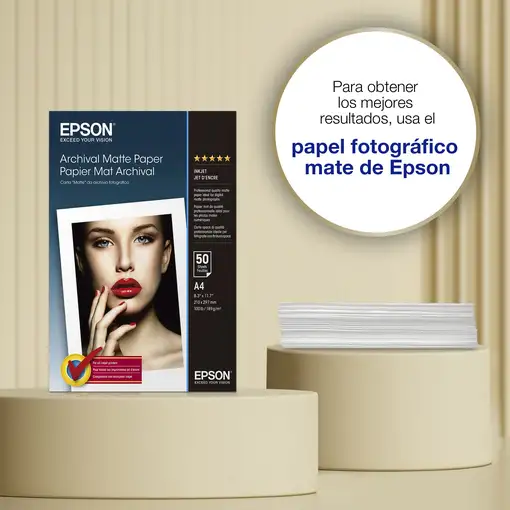 Epson Papel fotográfico mate Archival A4 de , 189 g/m2, 50 hojas