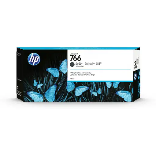 HP Cartucho de tinta negro mate DesignJet 766 de 300 ml HP Cartucho de tinta negro mate DesignJet 766 de 300 ml