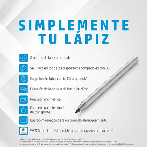 HP Lápiz Wireless Rechargeable USI
