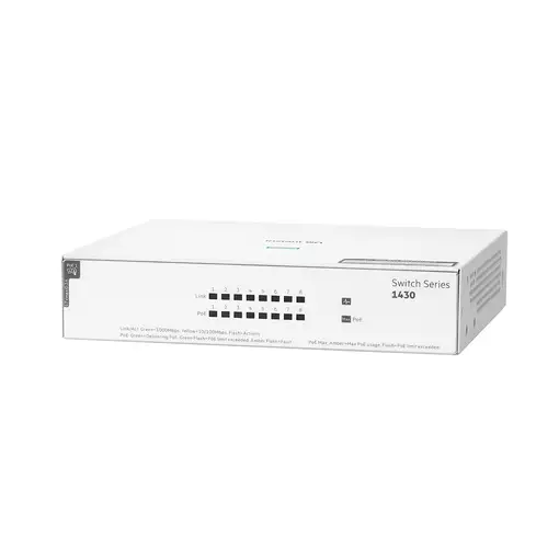 HPE Aruba Networking Networking Instant On Switch 8p Gigabit CL4 PoE 64W 1430