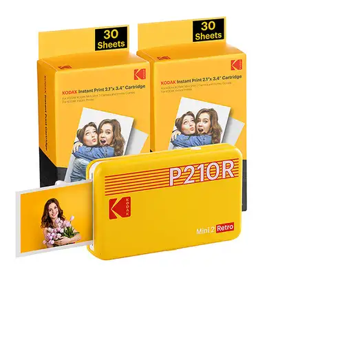 Kodak Mini 2 Retro impresora de foto Pintar por sublimación 2,1" x 3,4" (5,3 x 8,6 Kodak Mini 2 Retro impresora de foto Pintar por sublimación 2,1" x 3,4" (5,3 x 8,6