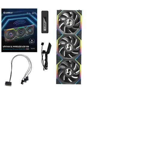 Lian Li UNI FAN SL Wireless LCD 120 Carcasa del ordenador Ventilador 12 cm Negro 3