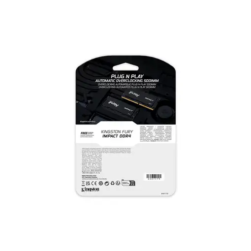 Kingston Technology FURY 32GB 3200MT/s DDR4 CL20 SODIMM Impact