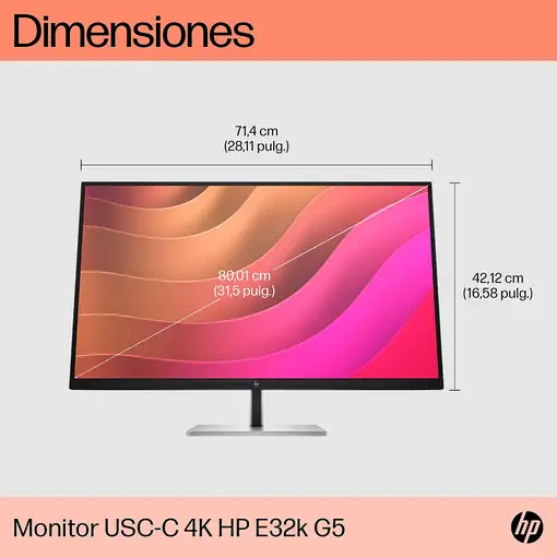 HP Monitor USB-C 4K E32k G5