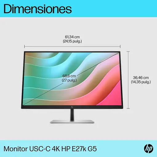 HP E-Series Monitor USB-C 4K E27k G5