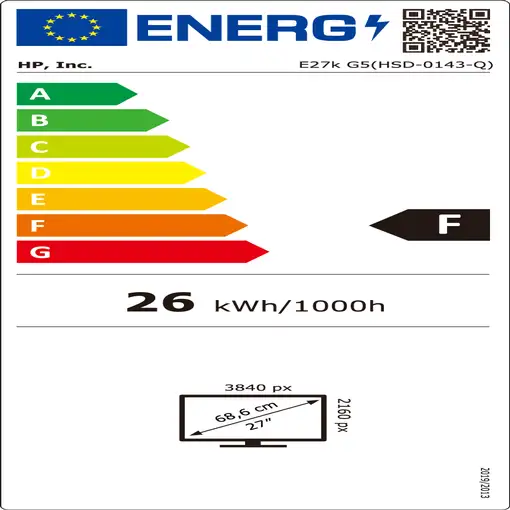 HP E-Series Monitor USB-C 4K E27k G5
