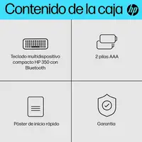 HP Teclado multidispositivo compacto 350 con Bluetooth
