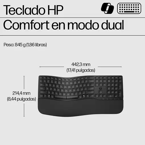 HP Teclado de modo dual 685 Comfort
