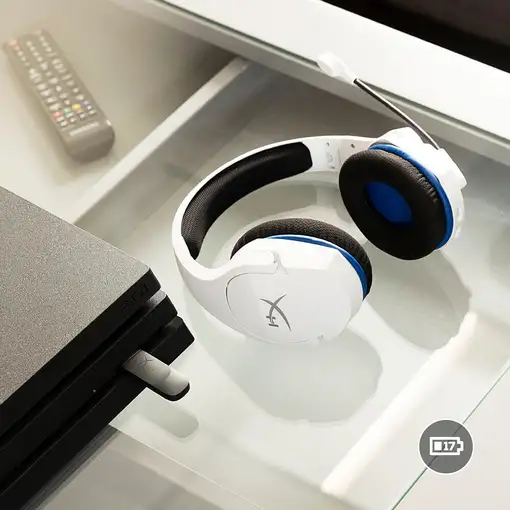 Auriculares gaming inalámbricos HyperX Cloud Stinger Core (blanco-azul) - PS5-PS4