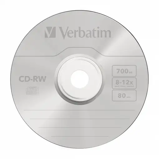 Verbatim CD-RW 12x 700 MB 10 pieza(s)