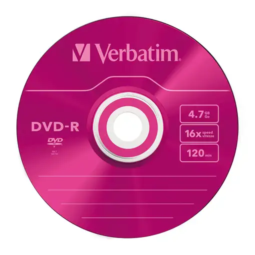 Verbatim DVD-R Colour 4,7 GB 5 pieza(s)