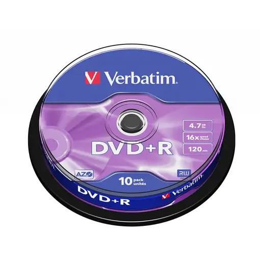 Verbatim DVD+R Matt Silver 4,7 GB 10 pieza(s)