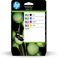 HP Paquete de 4 cartuchos de tinta Original 963 negro/cian/magenta/amarillo