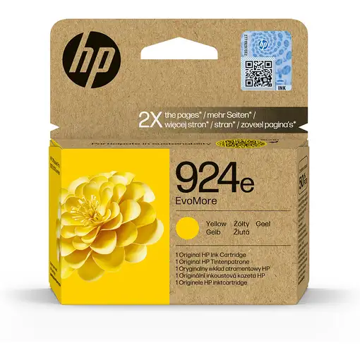 HP Cartucho de Tinta Original EvoMore 924e amarilla