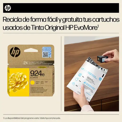 HP Cartucho de Tinta Original EvoMore 924e amarilla