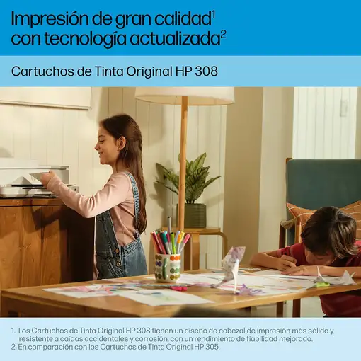 Tinta original hp 308 tricolor - 7fp20ue pag-120