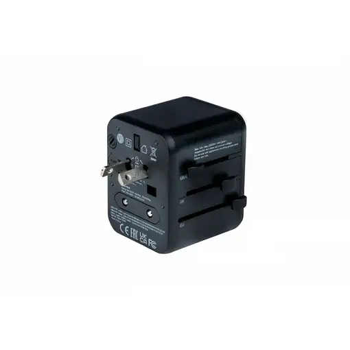 Verbatim 49544 adaptador de enchufe eléctrico Universal Negro