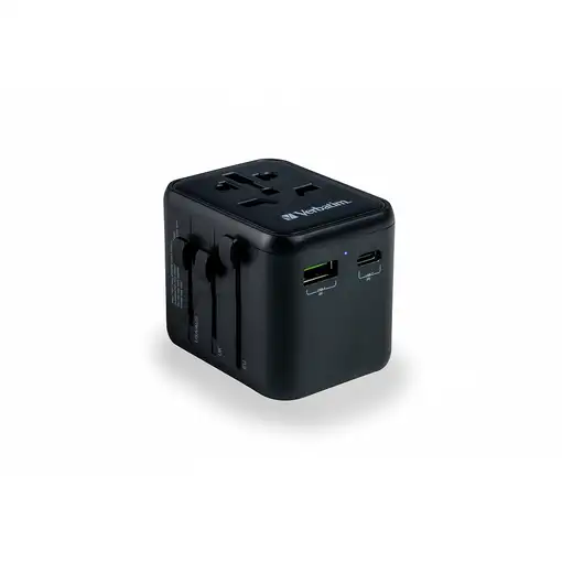 Verbatim 49544 adaptador de enchufe eléctrico Universal Negro