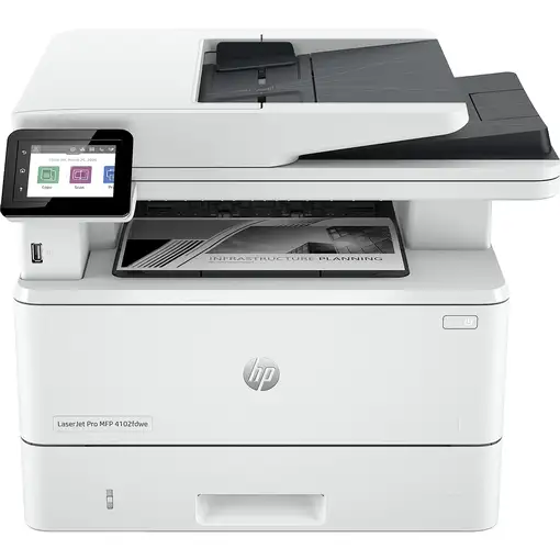 HP LaserJet Pro Impresora multifunción 4102fdwe, Blanco y negro, Impresora para Pe