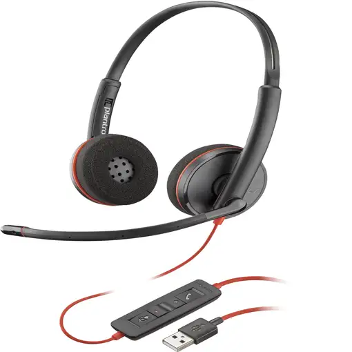 POLY Auriculares Blackwire 3220 estéreo USB-A (paquete)