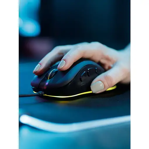 SureFire Silent Flight RGB-320 Alfombrilla de ratón para juegos Negro