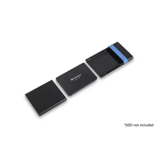 Verbatim Store'N'Go Enclosure Kit Carcasa de disco duro/SSD Negro, Azul 2.5"