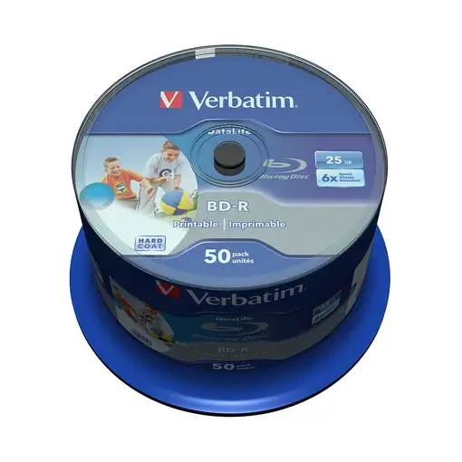 Verbatim 43812 disco blu-ray lectura/escritura (BD) BD-R 25 GB 50 pieza(s)
