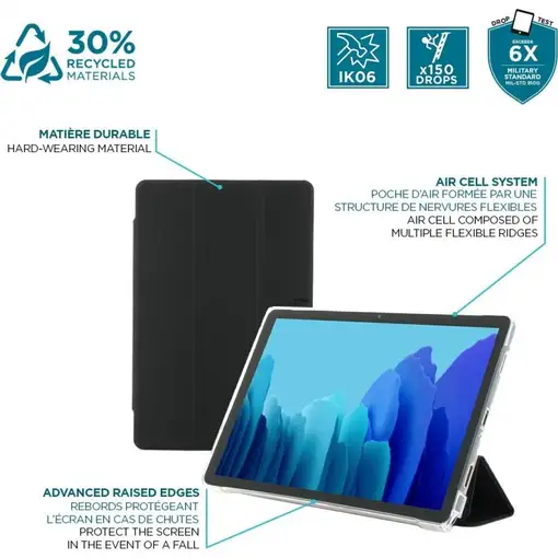 Mobilis Edge 27,9 cm (11'') Folio Negro, Transparente