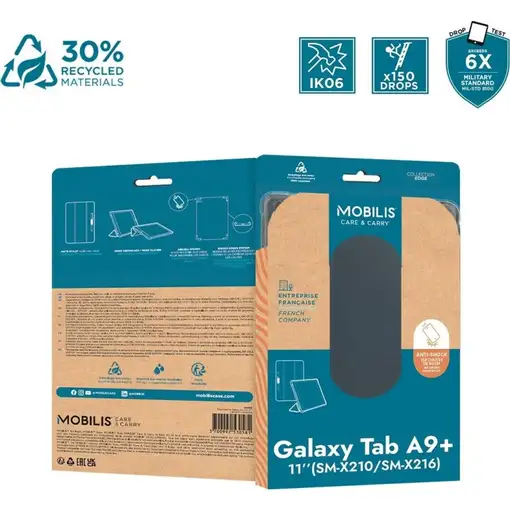 Mobilis Edge 27,9 cm (11'') Folio Negro, Transparente