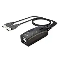 Lindy 32165 interruptor KVM Negro