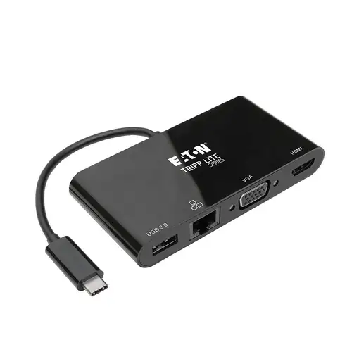 Tripp Lite U444-06N-HV4GUB Adaptador USB 3.1 Gen 1 USB-C, 4K @30Hz - HDMI, VGA, Pu