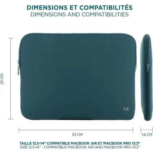 Mobilis 49017 maletines para portátil 35,6 cm (14'') Funda de protección Azul