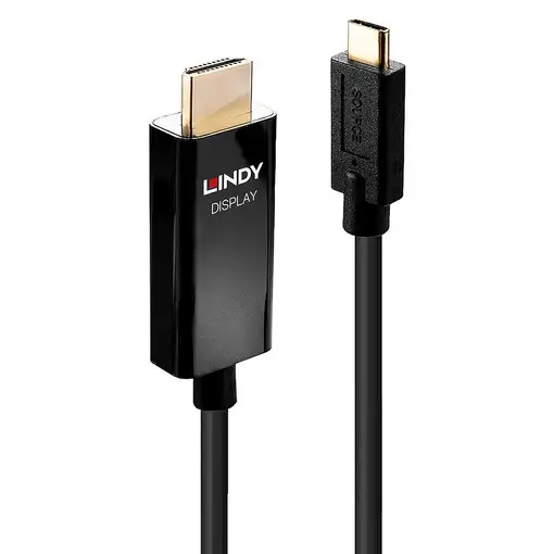 Lindy 43291 adaptador de cable de vídeo 1 m USB Tipo C HDMI tipo A (Estándar) Negr