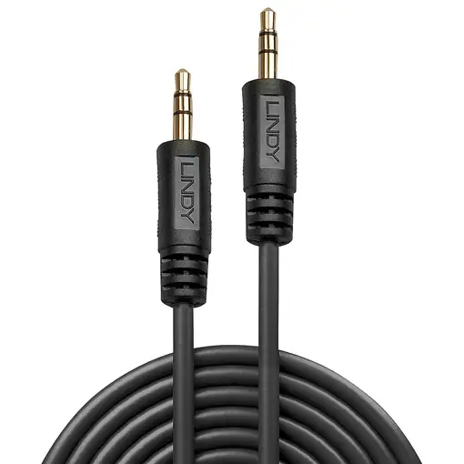 Lindy 35644 cable de audio 5 m 3,5mm Negro