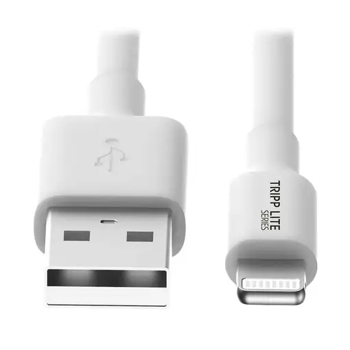 Tripp Lite M100-003-WH Cable de Sincronización y Carga USB-A a Lightning, Certific