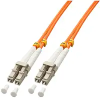 Lindy 46481 Cable de fibra óptica e InfiniBand 2 m LC Naranja