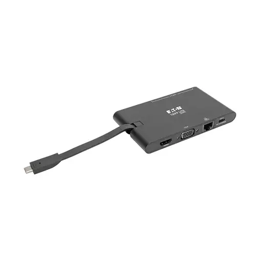 Tripp Lite U442-DOCK3-B Estación de Conexión USB C - 4K HDMI, VGA, USB 3.2 Gen 1,