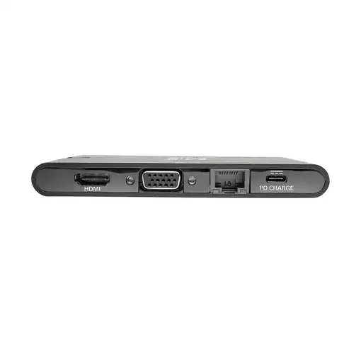 Tripp Lite U442-DOCK3-B Estación de Conexión USB C - 4K HDMI, VGA, USB 3.2 Gen 1,