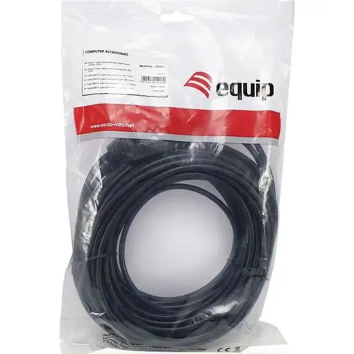 Equip 133311 cable USB USB 2.0 15 m USB A Negro