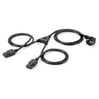 Equip 112220 Negro 1,8 m Enchufe tipo F Acoplador C13 2 x