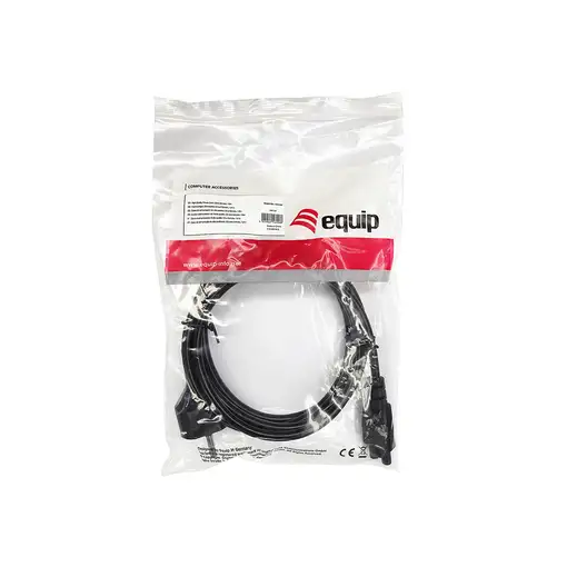 Equip 112150 cable de transmisión Negro 1,8 m CEE 7/7 IEC C5